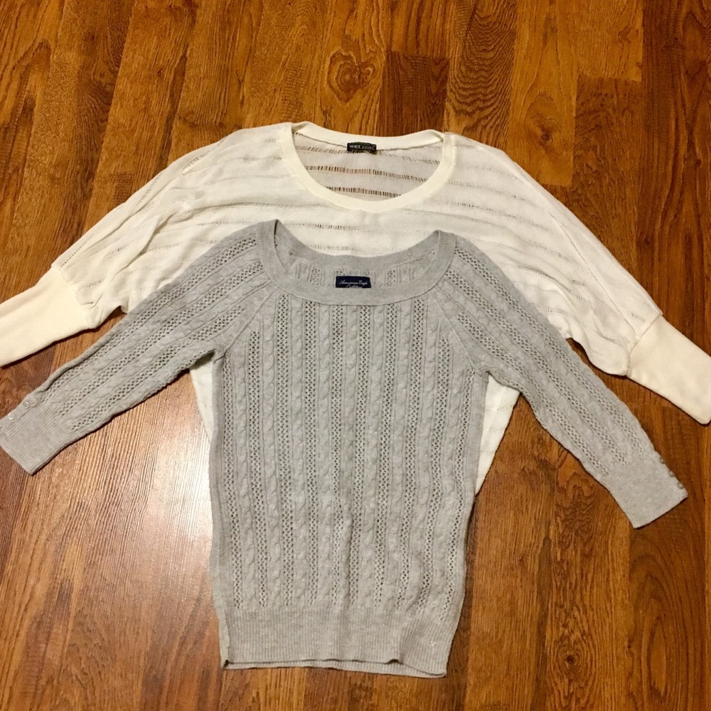 Bundle of two sweaters in good used condition!